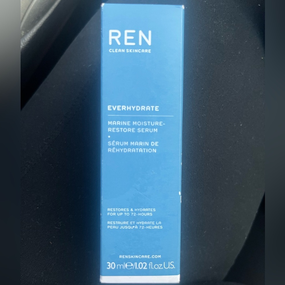 REN cleanskin Everhydrate Marine moisture-restore serum New NIB